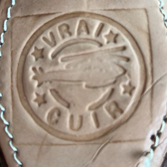 Beautiful Handmade VRAI CUIR Moroccan Leather Flats - Picture 7 of 7